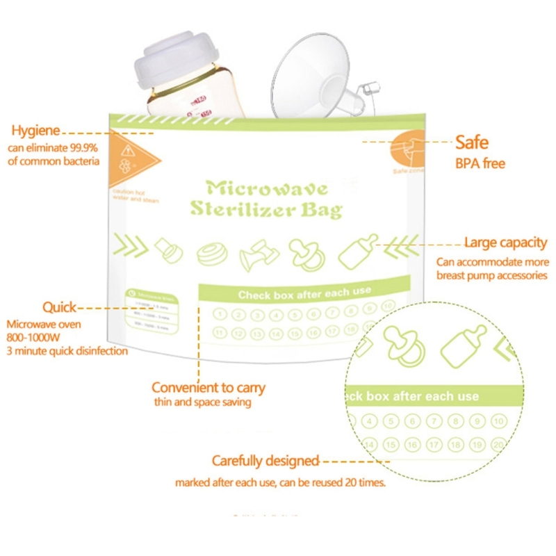 10 Sheets/set Reusable Microwa - огляд і ціна Zwitsal Baby Products